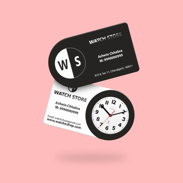 U-Shaped Premium Visiting Cards | Visiting Card for Watch Business, Vendor, Manufacturer