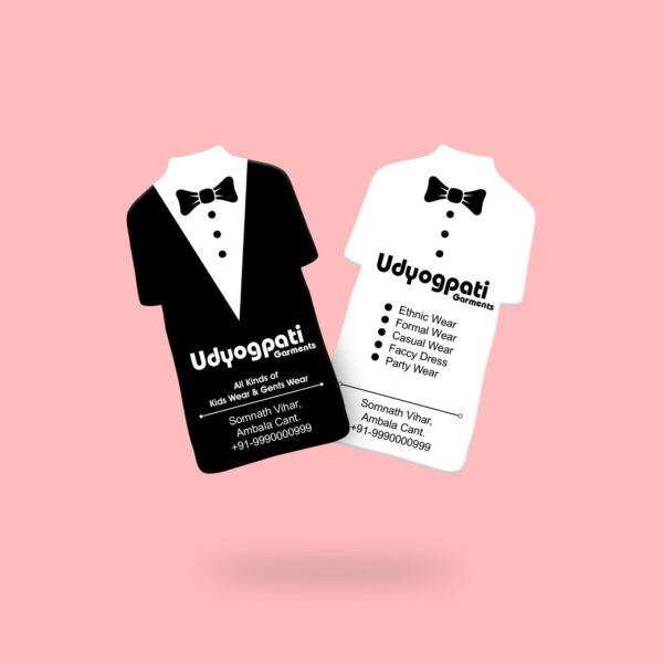 T-shirt Shaped Premium Business Cards - Image 2