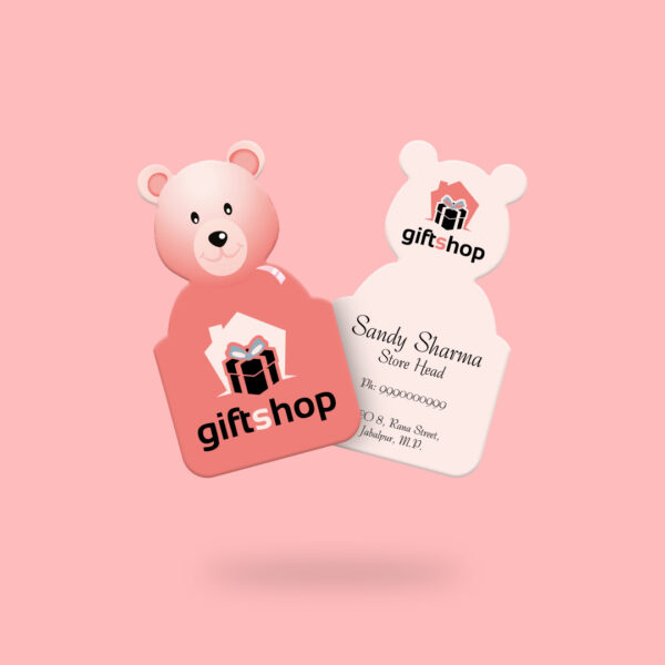 Teddy Bear Shaped Premium Business Cards