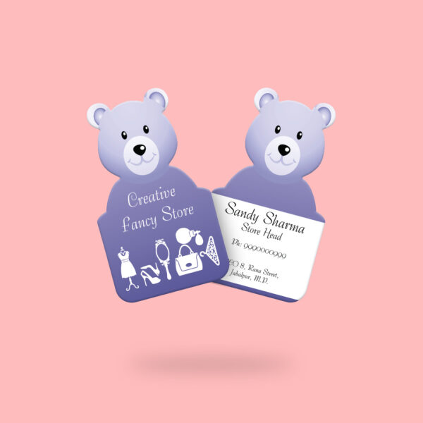 Teddy Bear Shaped Premium Business Cards - Image 3