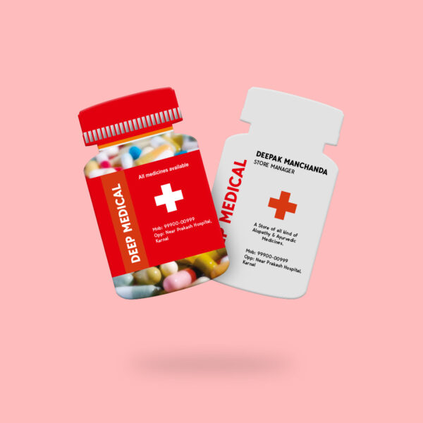 Medicine Bottle Shaped Premium Business Cards - Image 2