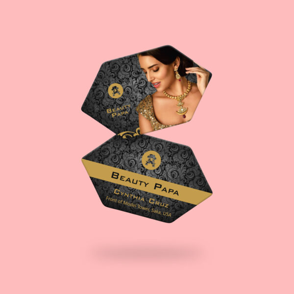 Hexagon Shaped Premium Business Cards