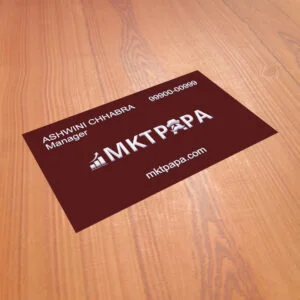 Velvet Laminated Prime Series Business Card With Embossed UV